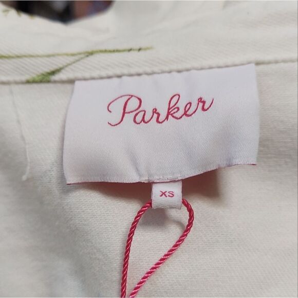 CROP WHITE JEAN JACKET " PARKER" Size XS NWOT - Picture 9 of 12